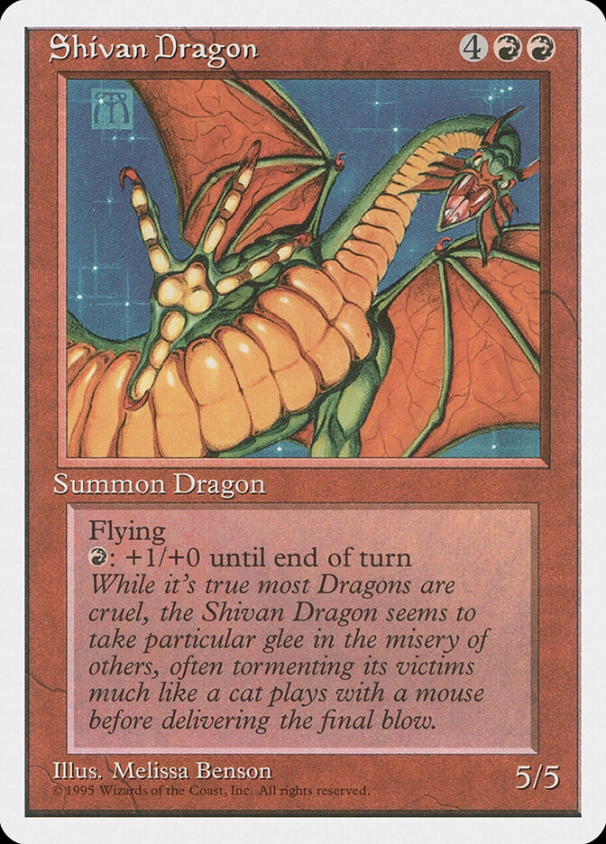 Shivan Dragon — Fourth Edition 220/378