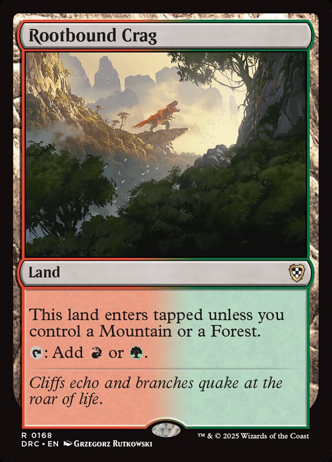 Rootbound Crag — Aetherdrift Commander 168/184
