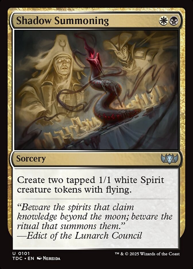 Shadow Summoning — Tarkir: Dragonstorm Commander 101/413
