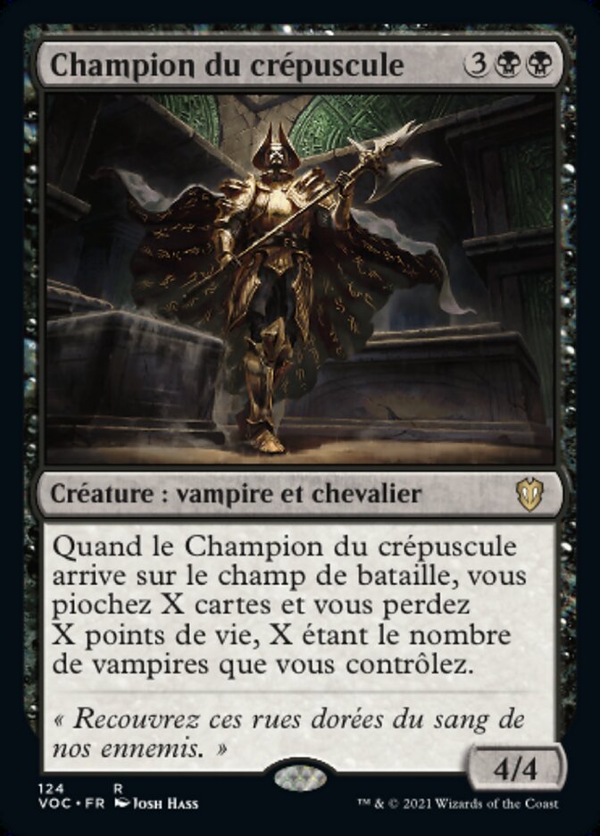 Champion du crépuscule — Crimson Vow Commander 124/188