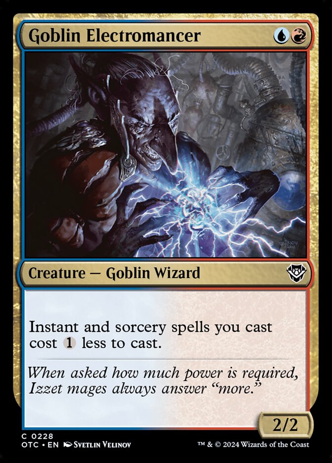Goblin Electromancer — Outlaws of Thunder Junction Commander 228/342