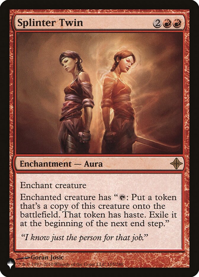 Splinter Twin — The List ROE-165/5581