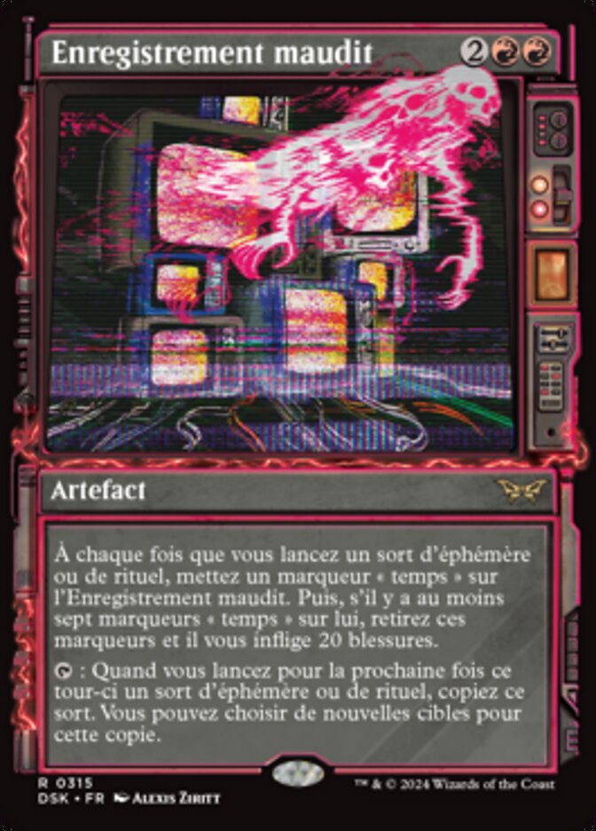 Enregistrement maudit — Duskmourn: House of Horror 315/419