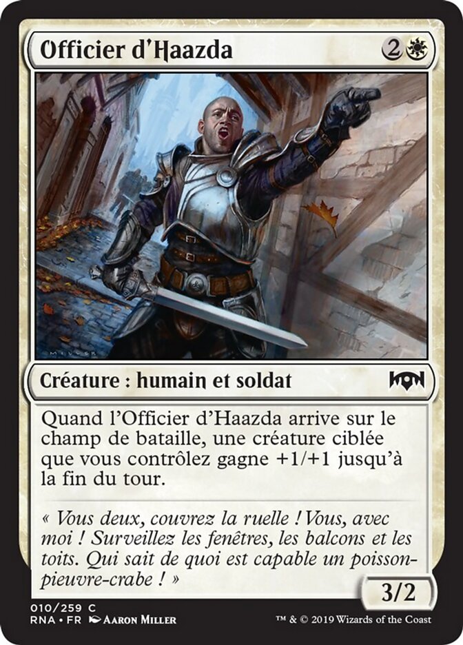 Officier d'Haazda — Ravnica Allegiance 10/273