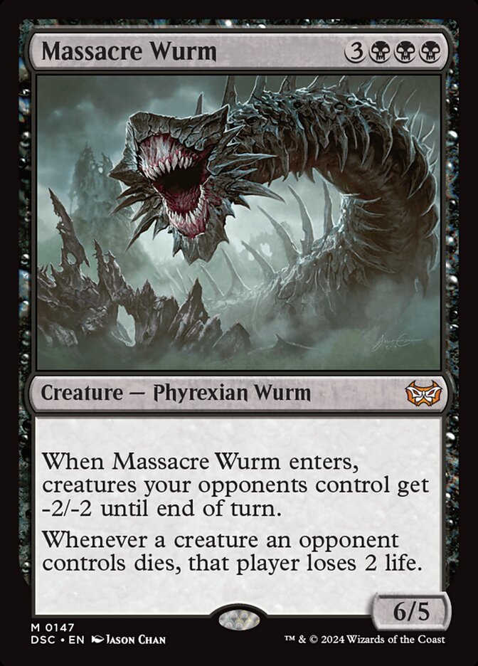 Massacre Wurm — Duskmourn: House of Horror Commander 147/373
