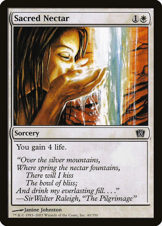 Sacred Nectar — Eighth Edition 40★/710