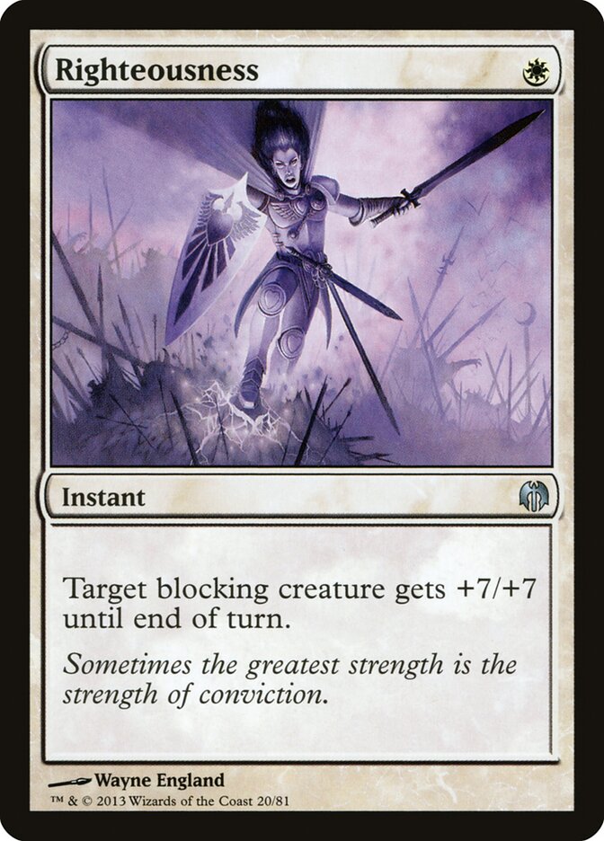 Righteousness — Duel Decks: Heroes vs. Monsters 20/81