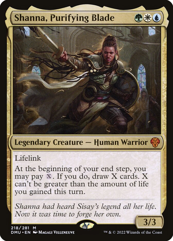 Shanna, Purifying Blade — Dominaria United 218/453