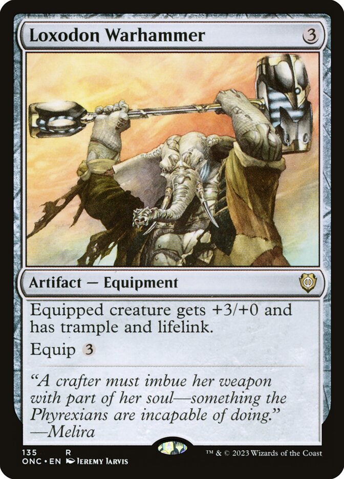 Loxodon Warhammer — Phyrexia: All Will Be One Commander 135/174