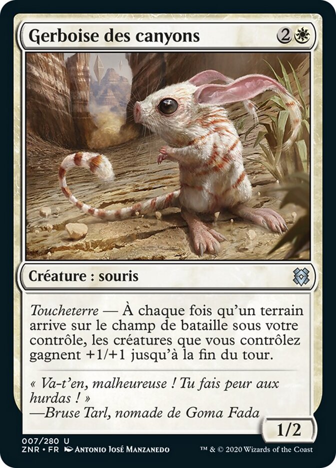 Gerboise des canyons — Zendikar Rising 7/406