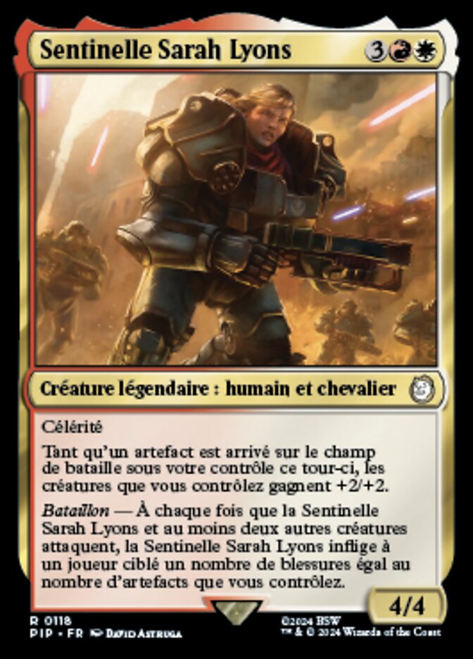Sentinelle Sarah Lyons — Fallout 118/1068