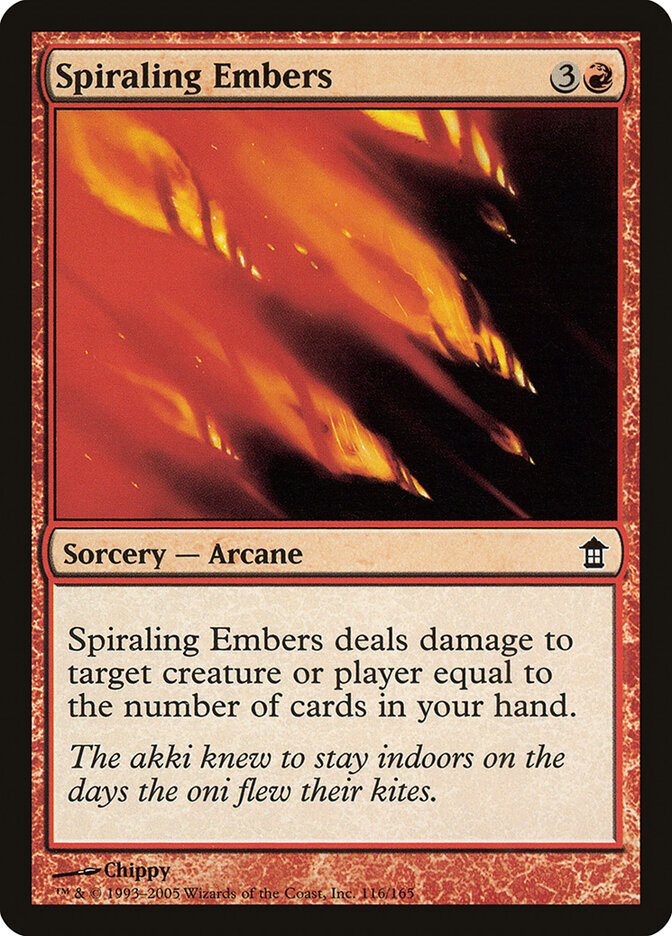 Spiraling Embers — Saviors of Kamigawa 116/165