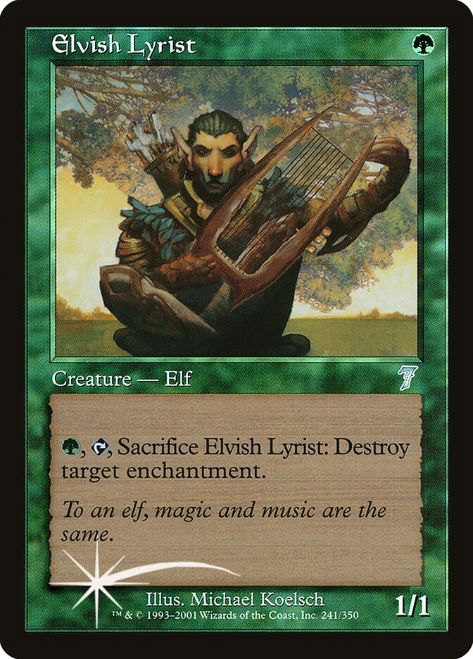 Elvish Lyrist — Seventh Edition 241★/708