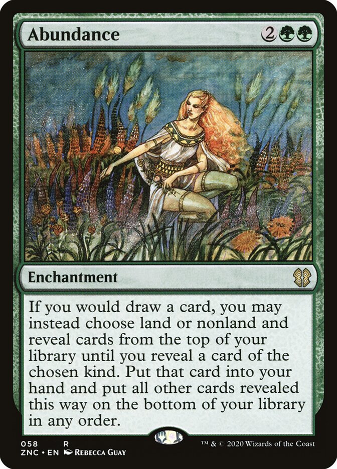 Abundance — Zendikar Rising Commander 58/142