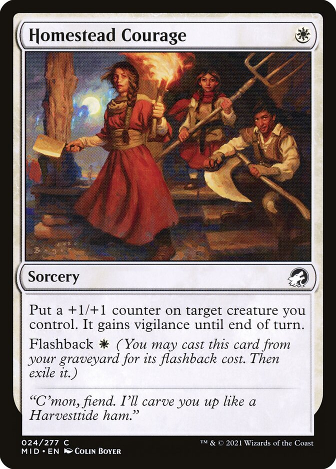 Homestead Courage — Innistrad: Midnight Hunt 24/398