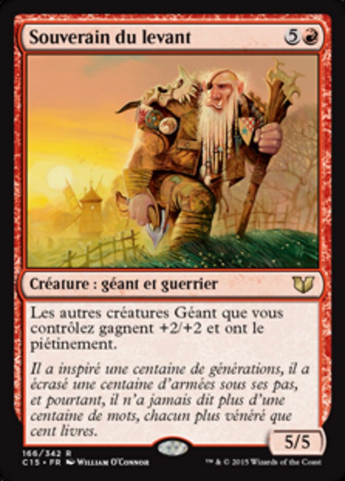 Souverain du levant — Commander 2015 166/342