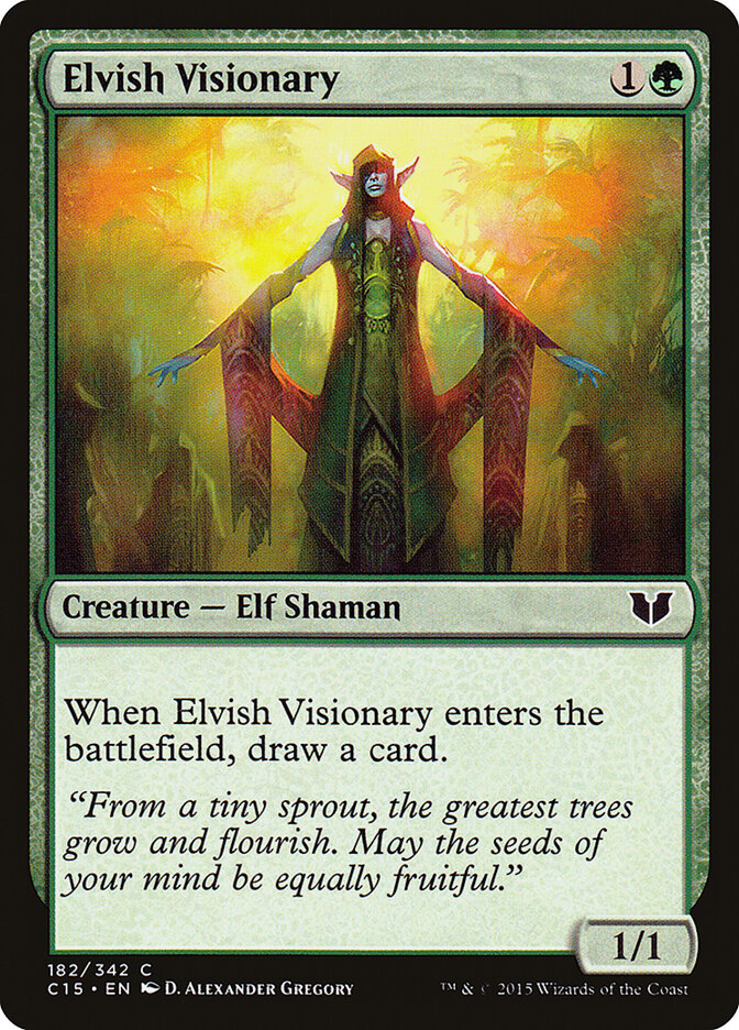 Elvish Visionary — Commander 2015 182/342