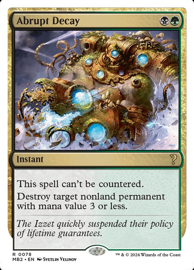 Abrupt Decay — Mystery Booster 2 78/385