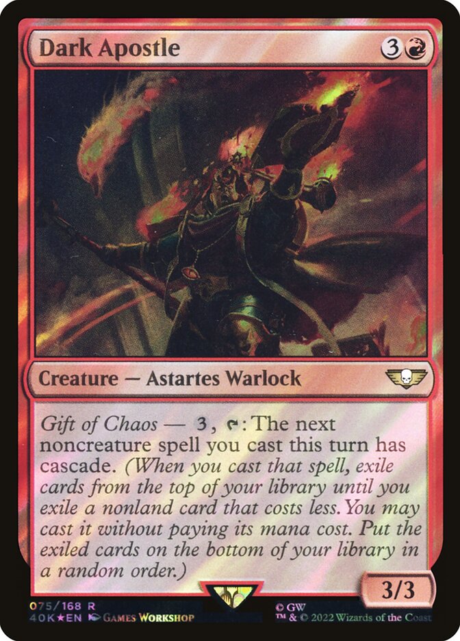 Dark Apostle — Warhammer 40,000 Commander 75★/617