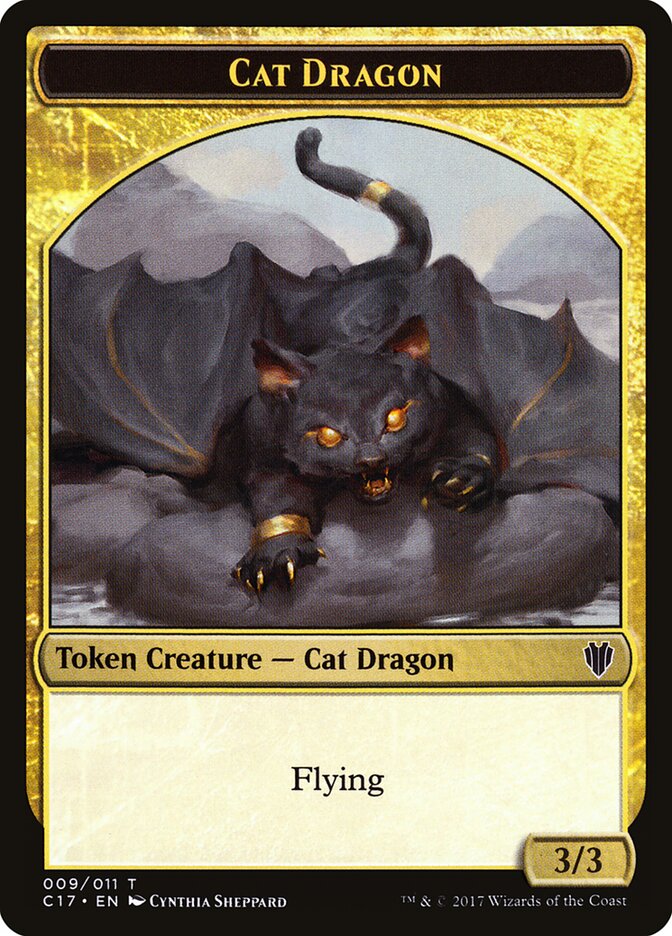 Cat Dragon — Commander 2017 Tokens 9/11