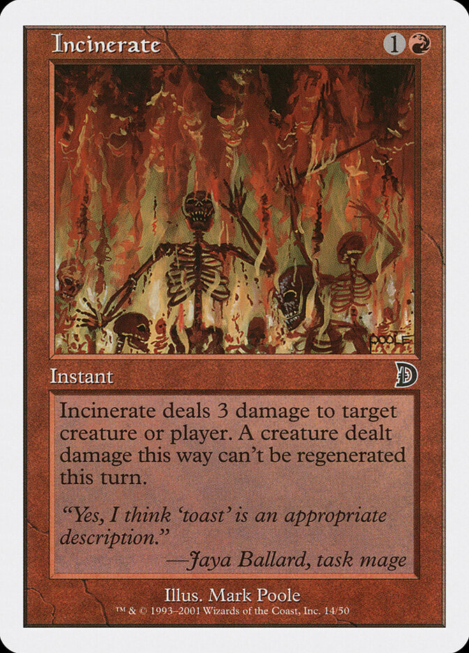 Incinerate — Deckmasters 14/58
