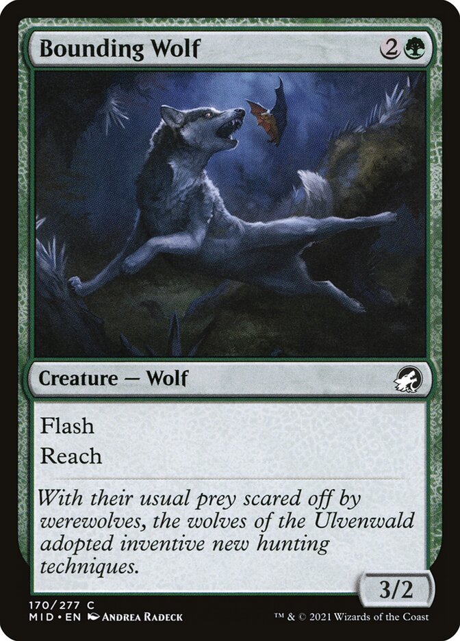 Loup bondissant — Innistrad: Midnight Hunt 170/398
