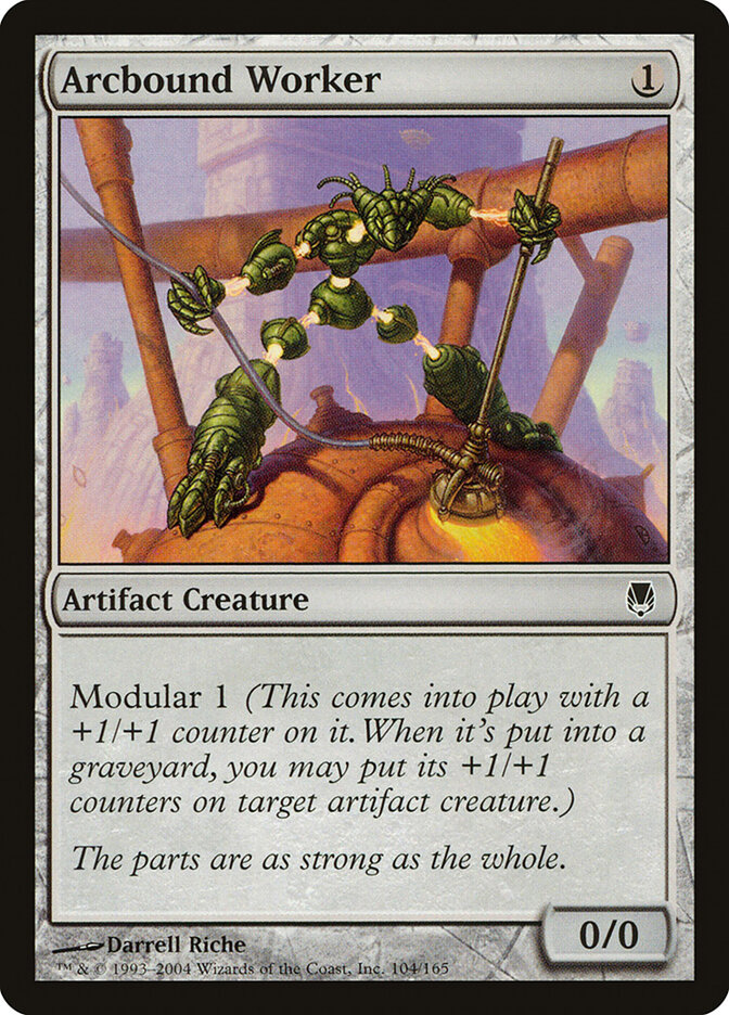 Arcbound Worker — Darksteel 104/165