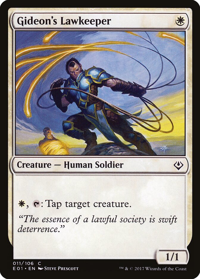 Gideon's Lawkeeper — Archenemy: Nicol Bolas 11/106