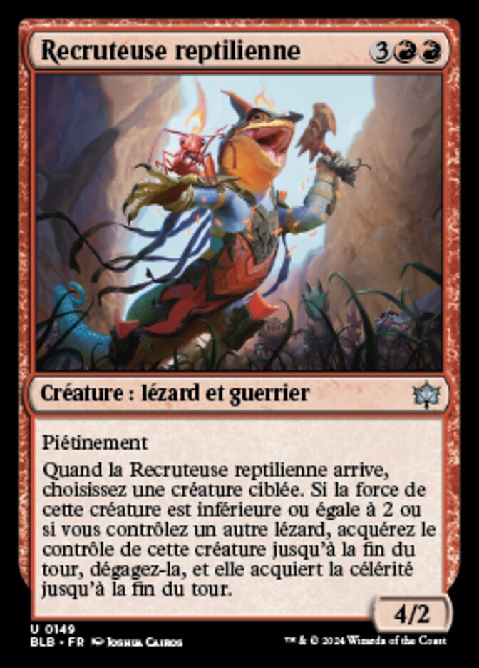 Recruteuse reptilienne — Bloomburrow 149/398
