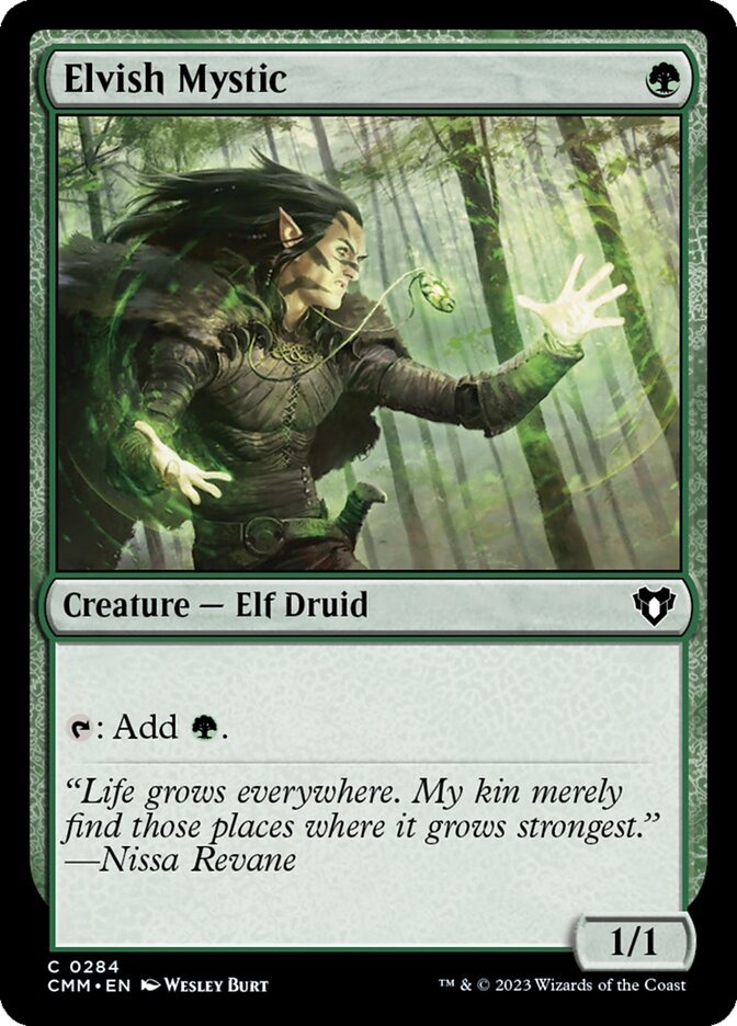 Elvish Mystic — Commander Masters 284/1067