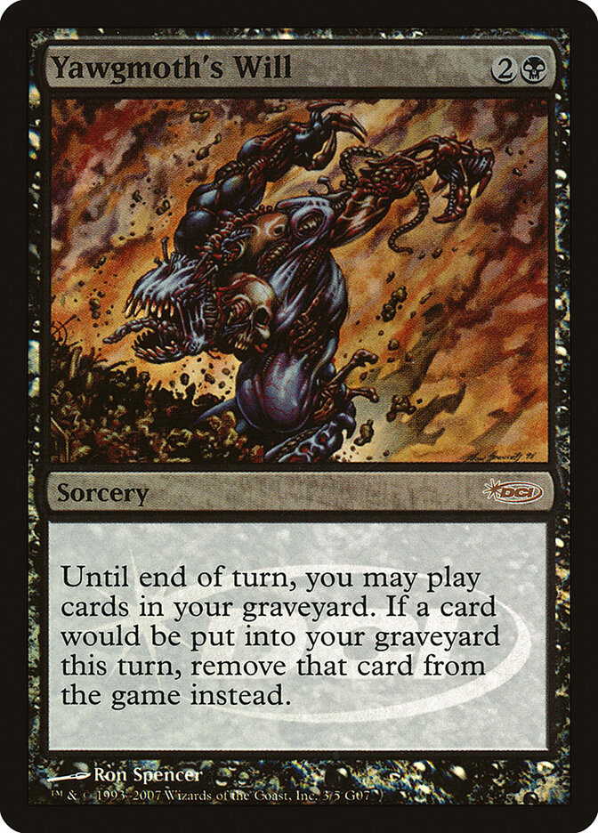 Yawgmoth's Will — Judge Gift Cards 2007 3/5