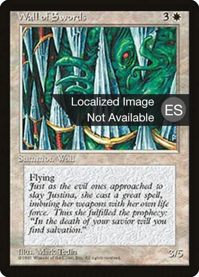Wall of Swords — Fourth Edition Foreign Black Border 55/378