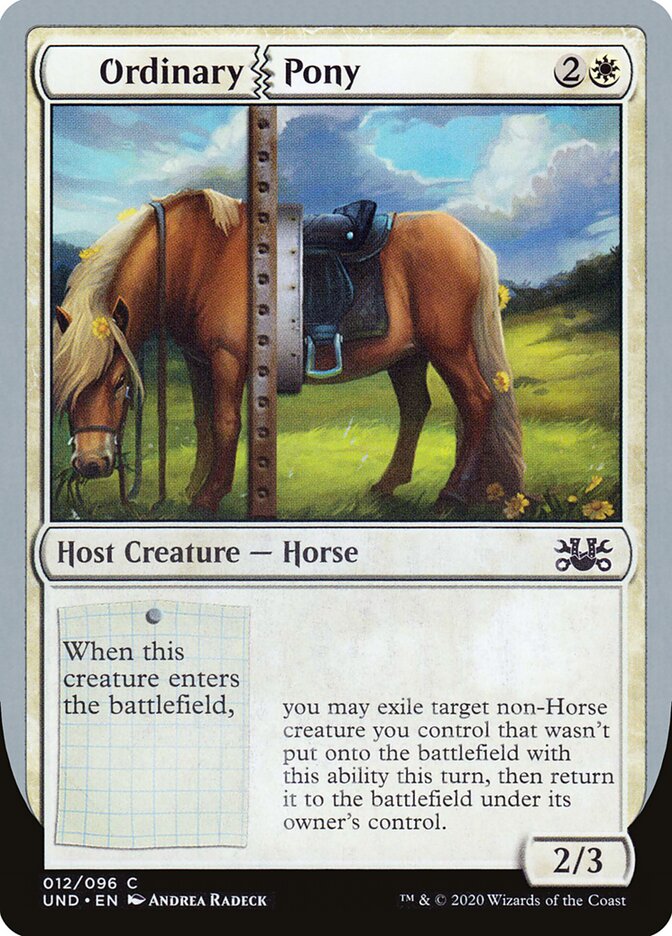 Ordinary Pony — Unsanctioned 12/96