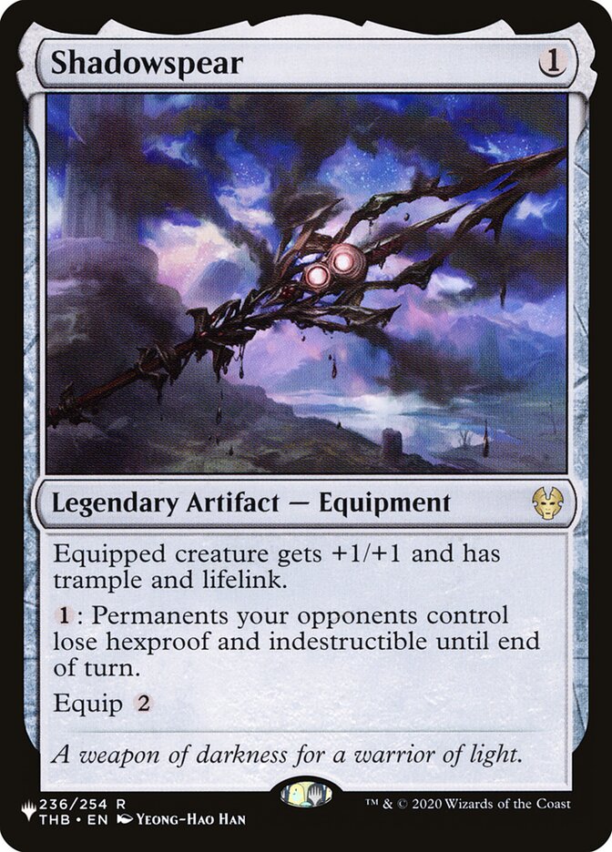 Shadowspear — The List THB-236/5581