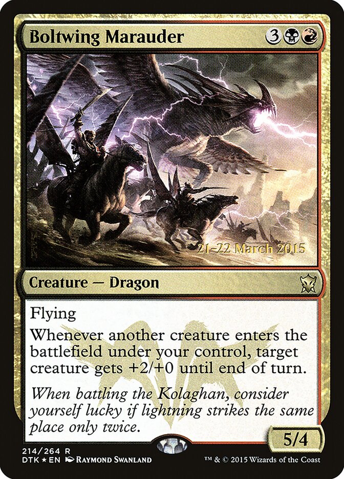 Boltwing Marauder — Dragons of Tarkir Promos 214s/51