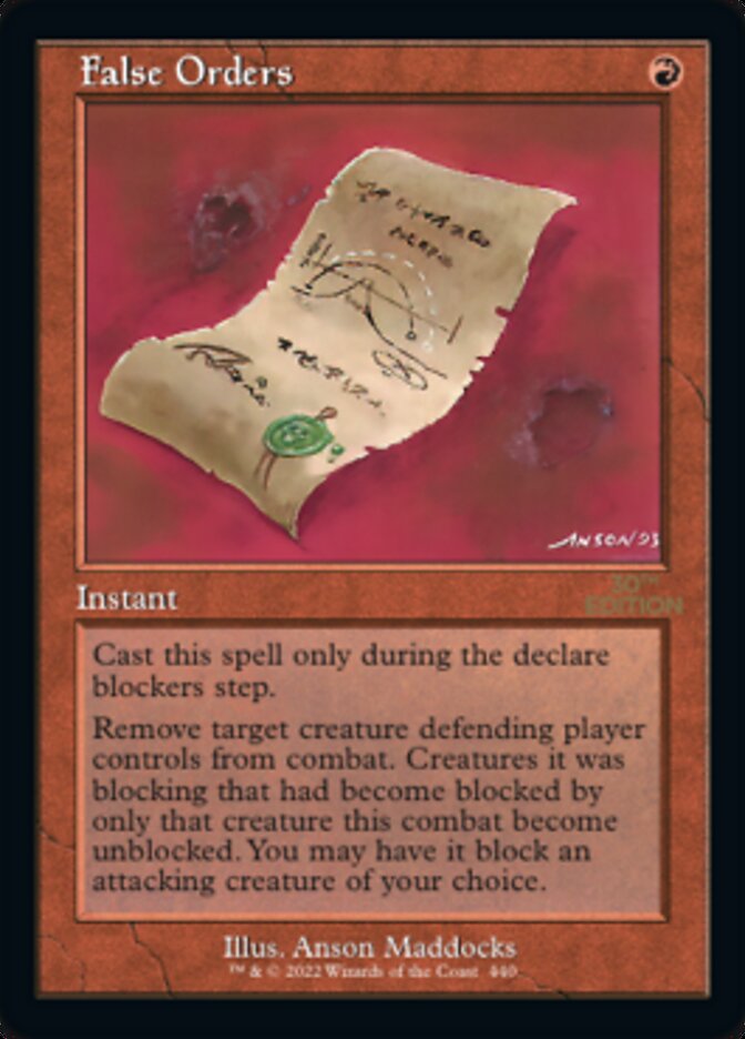 False Orders — 30th Anniversary Edition 440/594