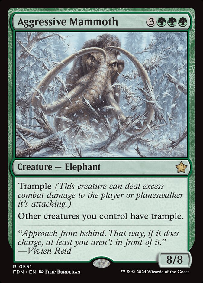 Aggressive Mammoth — Foundations 551/771