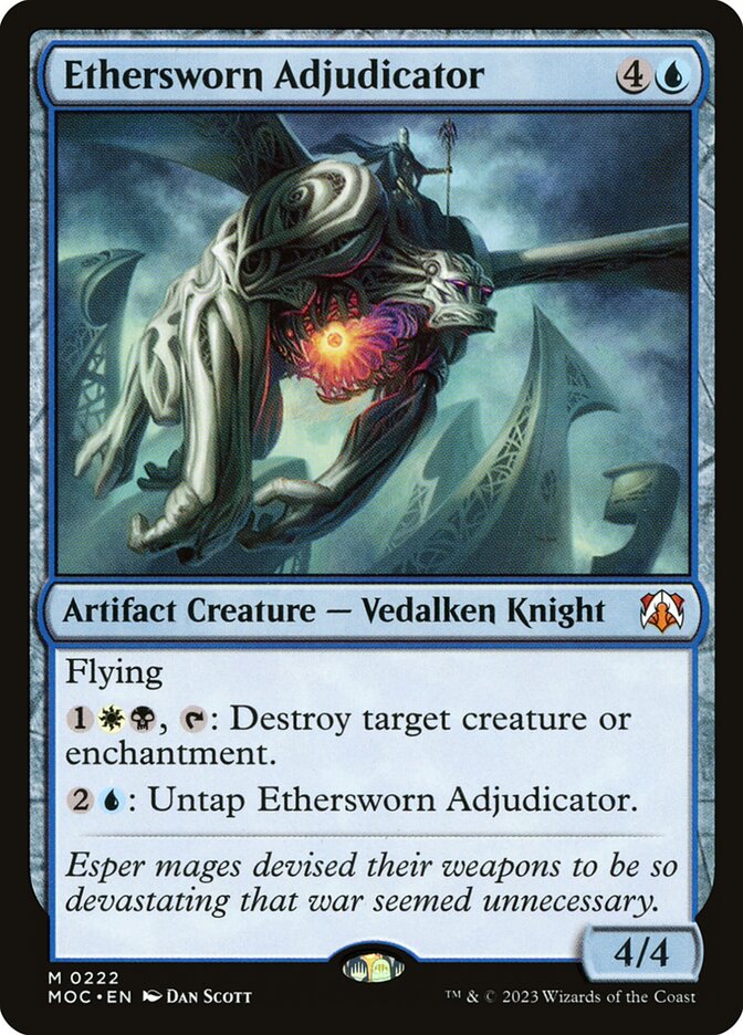 Ethersworn Adjudicator — March of the Machine Commander 222/450