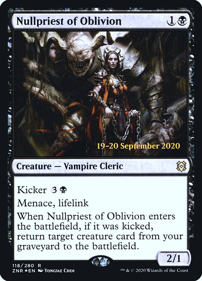 Nullpriest of Oblivion — Zendikar Rising Promos 118s/153
