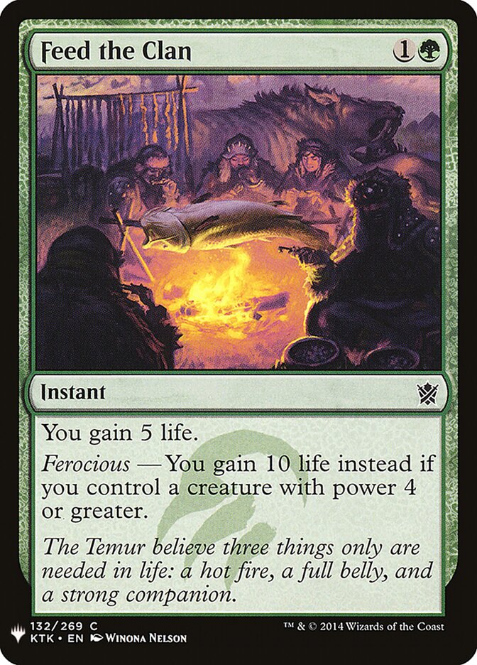 Feed the Clan — The List KTK-132/5581