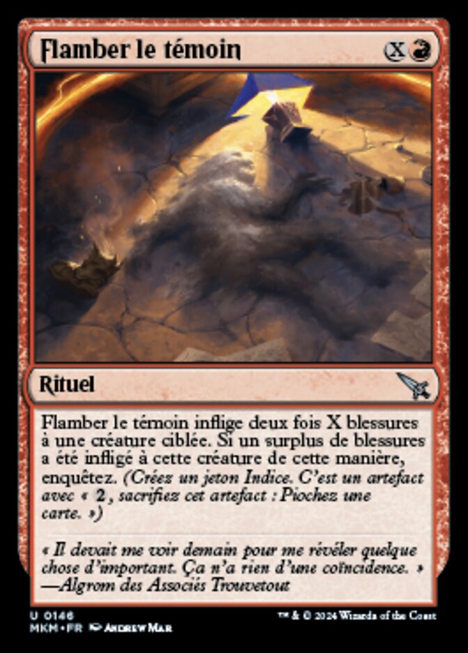 Flamber le témoin — Murders at Karlov Manor 146/440