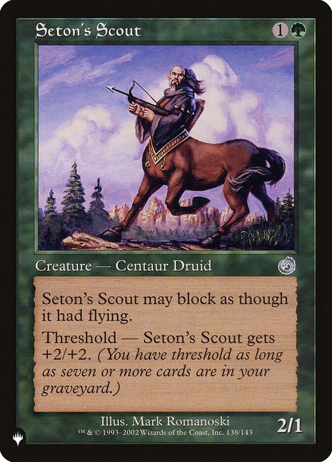 Seton's Scout — The List TOR-138/5581