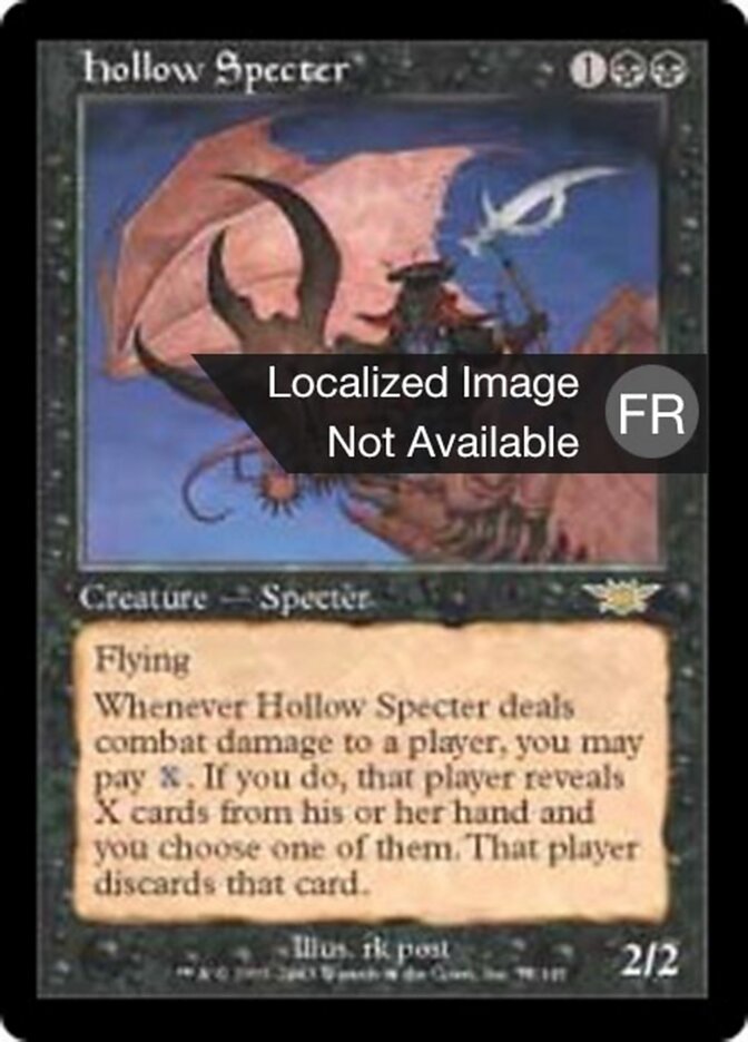 Spectre creux — Legions 75/145