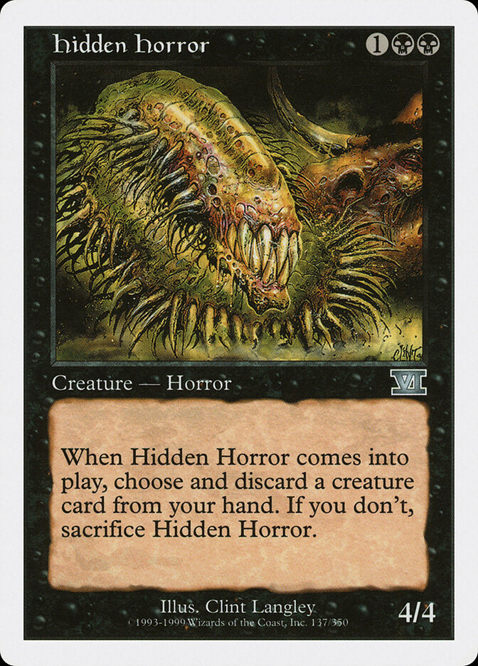 Horreur cachée — Classic Sixth Edition 137/351