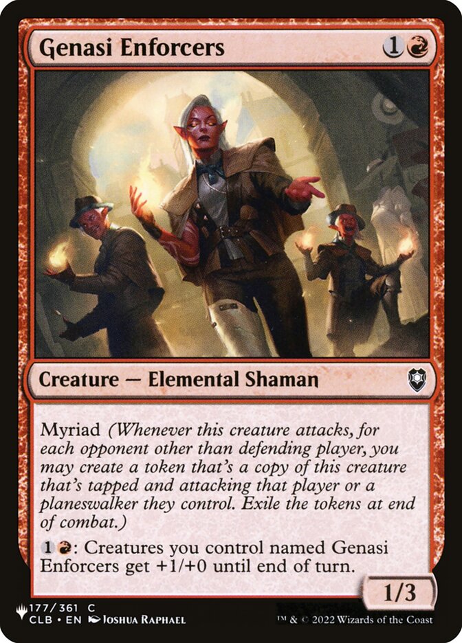 Genasi Enforcers — The List CLB-177/5581