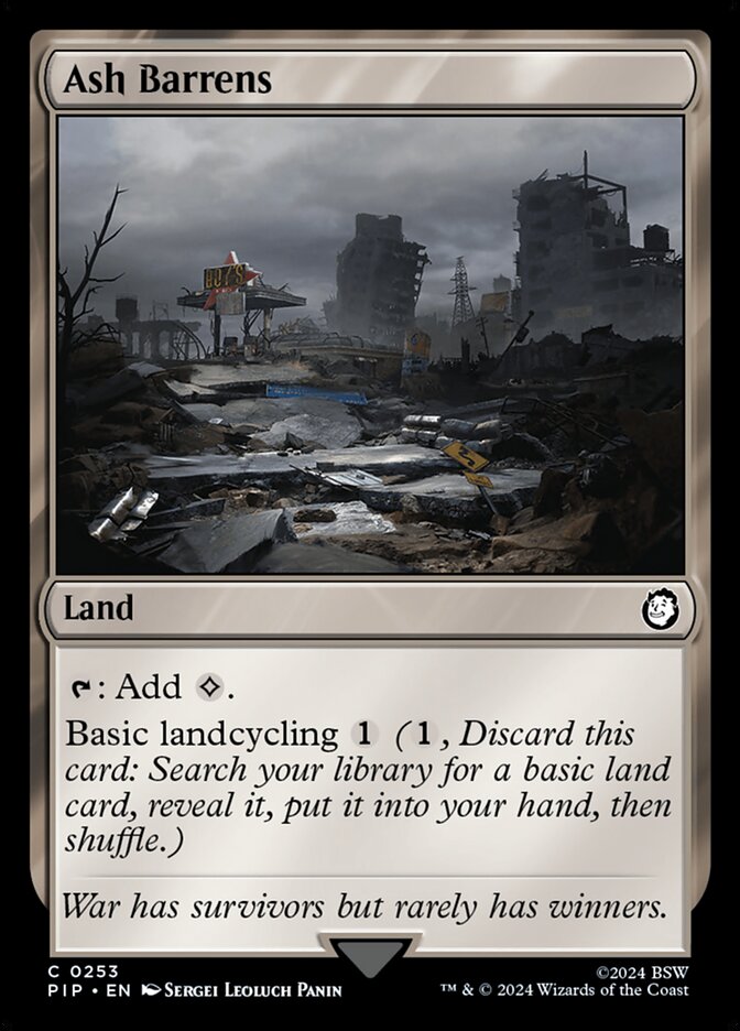 Ash Barrens — Fallout 253/1068