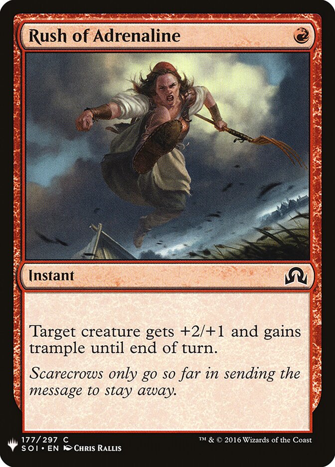 Rush of Adrenaline — The List SOI-177/5581