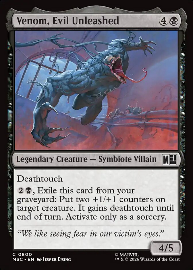 Venom, Evil Unleashed — Marvel Super Heroes Commander 800/866