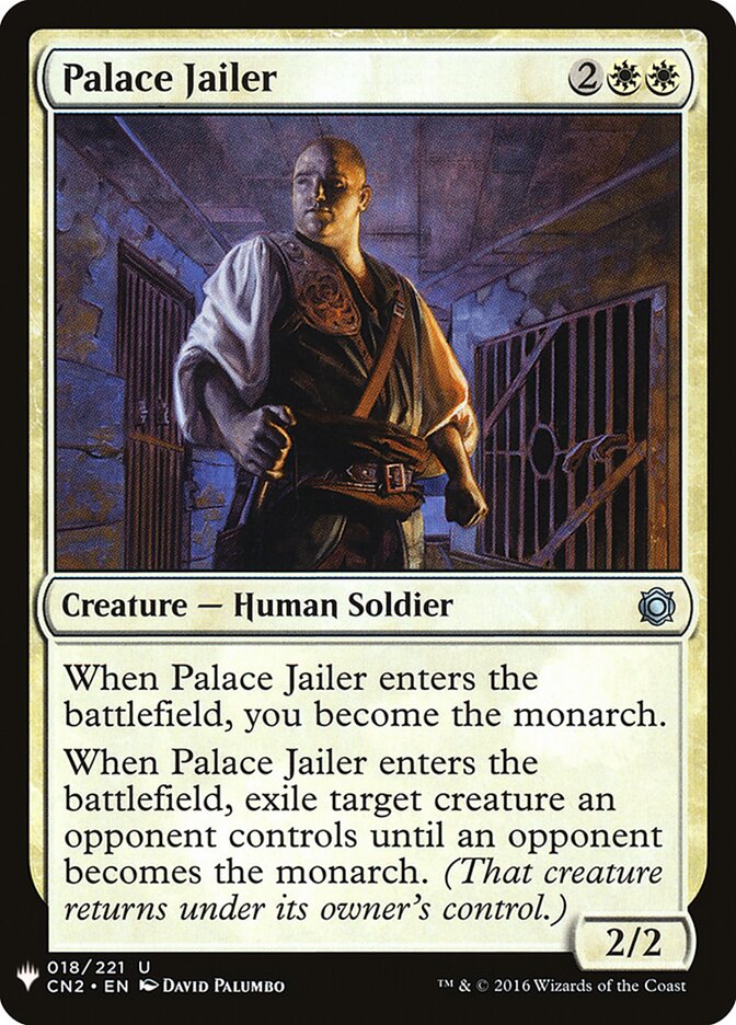 Palace Jailer — The List CN2-18/5581