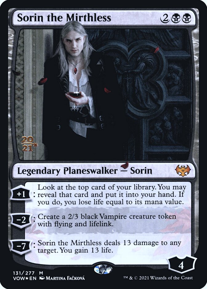 Sorin the Mirthless — Innistrad: Crimson Vow Promos 131s/121